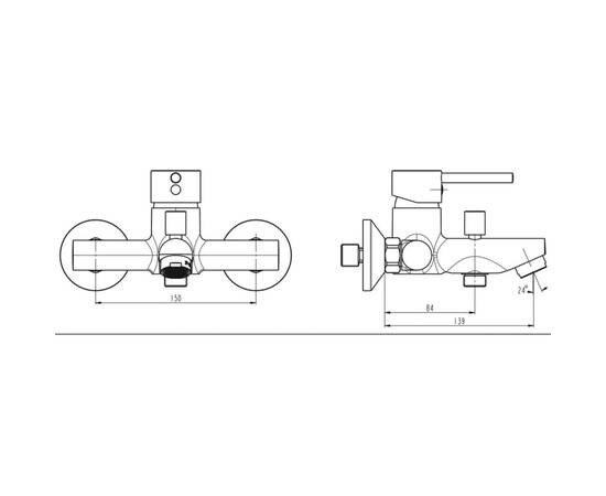 SchÜtte baterie mixer de duș și cadă "laurana", crom, 2 image