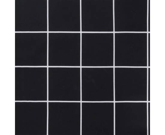 Pernă de paleți, negru, 70x40x12 cm, textil, model carouri, 9 image