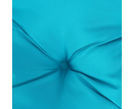 Pernă de paleți, turcoaz, 80x80x12 cm, material textil, 8 image