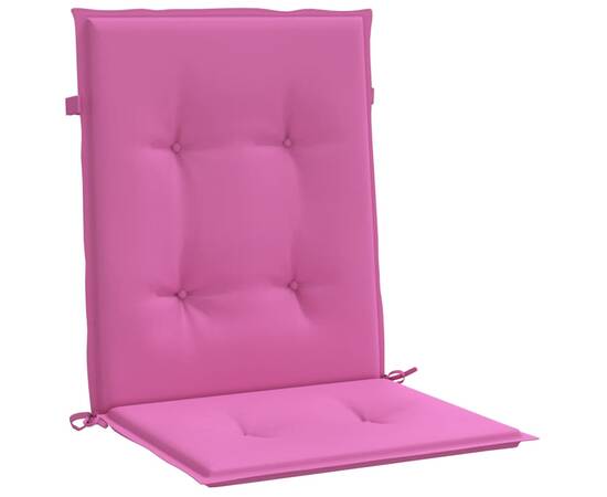 Perne pentru scaune cu spătar mic, 4 buc., roz, textil, 4 image