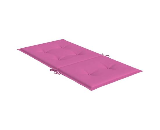 Perne pentru scaune cu spătar mic, 4 buc., roz, textil, 5 image