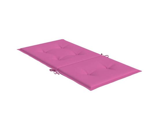 Perne pentru scaune cu spătar mic, 6 buc., roz, textil, 5 image