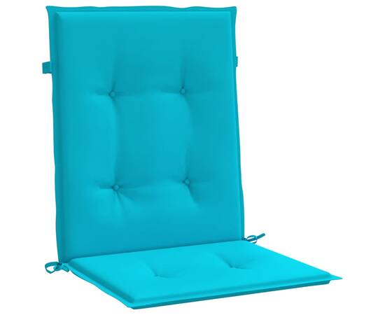 Perne pentru scaune cu spătar mic, 6 buc., turcoaz, textil, 4 image
