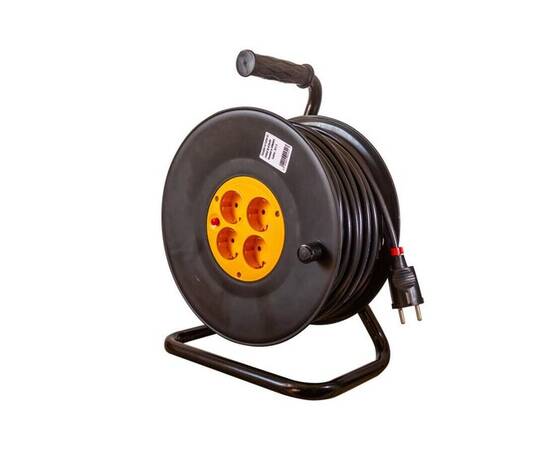 Prelungitor/derulator electric pe tambur, 20 m, 3x1.5 mp, gelux