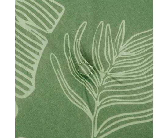 Pernă bancă de grădină model frunze, 150x50x3 cm, textil oxford, 5 image