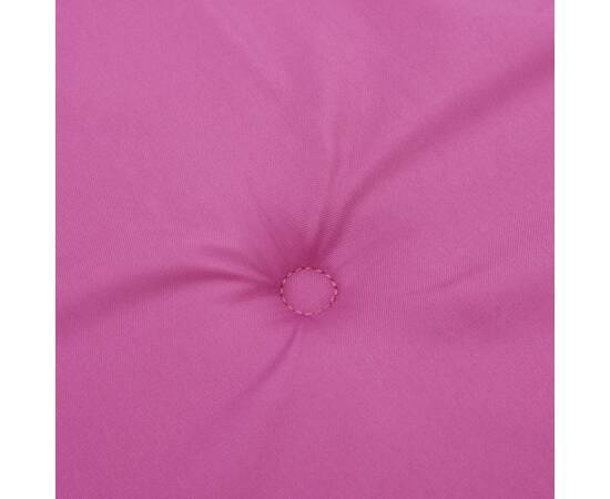 Pernă de bancă de grădină, roz, 150x50x3 cm, textil oxford, 5 image