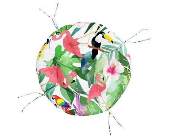 Pernă rotundă multicolor, Ø 60 x11 cm, țesătură oxford, 2 image