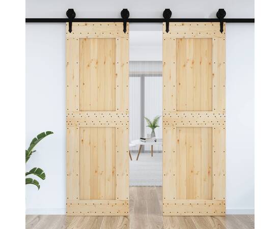 Ușă, 70x210 cm, lemn masiv de pin, 3 image
