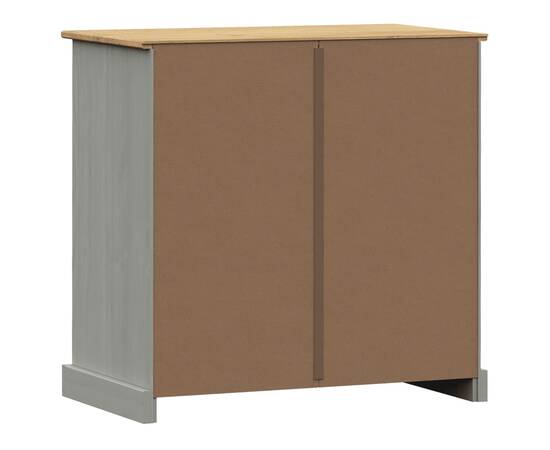 Servantă cu sertare „vigo”, gri, 78x40x75 cm, lemn masiv de pin, 7 image