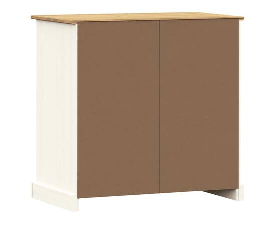 Servantă cu sertare vigo, 78x40x75 cm, alb, lemn masiv de pin, 7 image