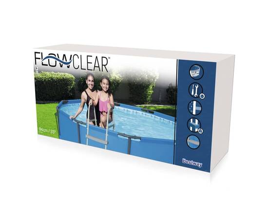 Bestway scară de siguranță piscină cu 4 trepte flowclear 122 cm, 58331, 6 image