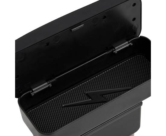 Cotieră auto universală, negru, 23x8x(30-38) cm abs, 7 image