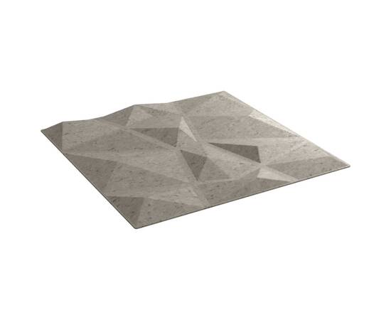 Panouri de perete 24 buc. beton gri 50x50 cm eps 6 m² diamant, 4 image