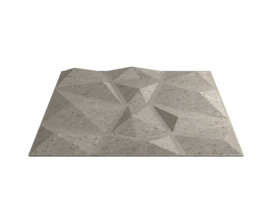 Panouri de perete 24 buc. beton gri 50x50 cm eps 6 m² diamant, 5 image
