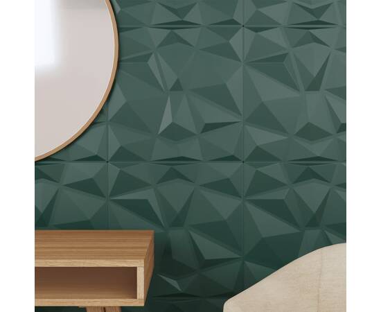 Panouri de perete 48 buc. verde 50x50 cm eps 12 m² diamant, 3 image