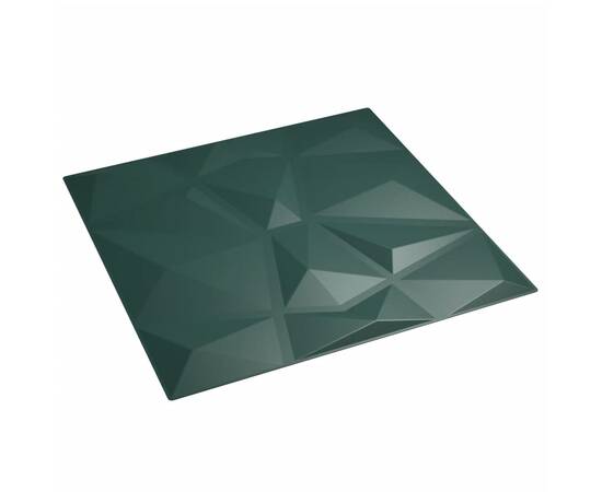 Panouri de perete 48 buc. verde 50x50 cm eps 12 m² diamant, 4 image