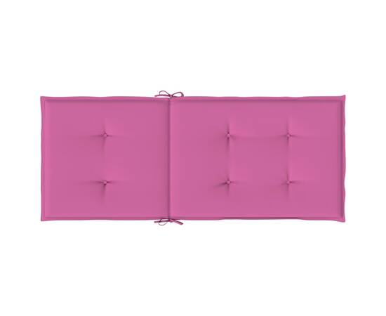 Perne de scaun spătar înalt, 6 buc., roz, textil, 6 image