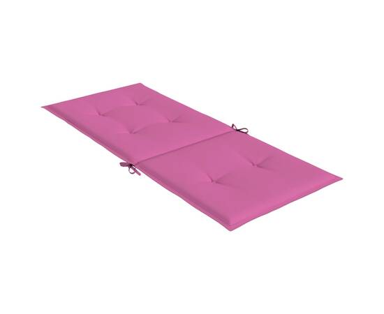 Perne de scaun spătar înalt, 6 buc., roz, textil, 5 image