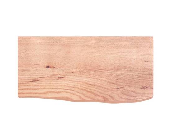 Poliță perete maro deschis 60x30x4 cm lemn masiv stejar tratat