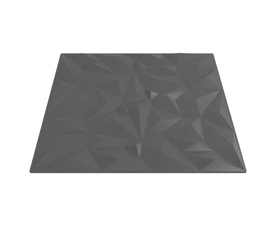Panouri de perete 12 buc. negru 50x50 cm eps 3 m² ametist, 5 image