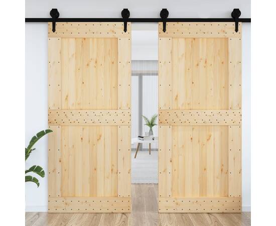 Ușă, 100x210 cm, lemn masiv de pin, 3 image
