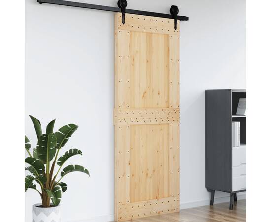 Ușă, 90x210 cm, lemn masiv de pin, 4 image