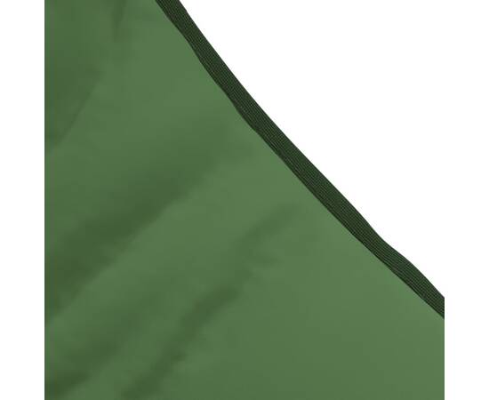 Șezlong pliabil, verde închis, material textil, 7 image