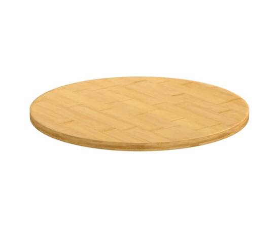 Blat de masă, Ø30x1,5 cm, bambus, 2 image