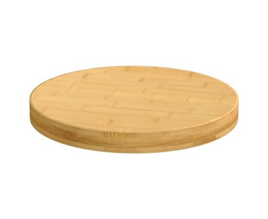 Blat de masă, Ø30x4 cm, bambus