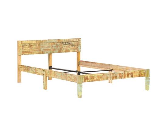 Cadru de pat, 120 x 200 cm, lemn masiv reciclat, 2 image