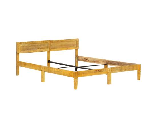 Cadru de pat, 160 cm, lemn masiv de mango, 9 image