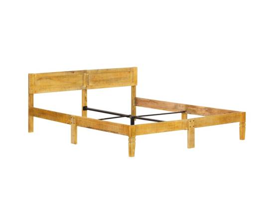 Cadru de pat, 160 cm, lemn masiv de mango, 2 image
