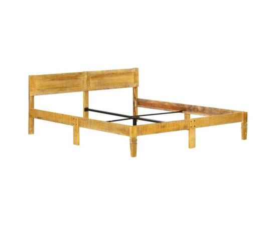 Cadru de pat, 160 cm, lemn masiv de mango, 7 image