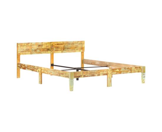 Cadru de pat, 180 x 200 cm, lemn masiv reciclat, 2 image