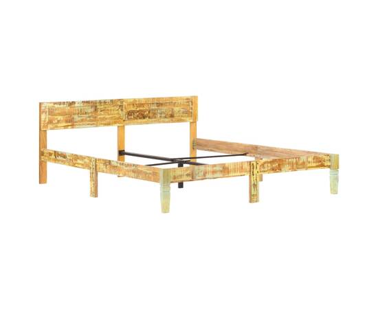 Cadru de pat, 180 x 200 cm, lemn masiv reciclat, 10 image