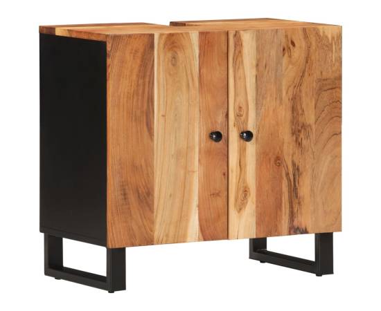 Dulap de chiuvetă 62x33x58 cm lemn masiv acacia & lemn compozit, 2 image