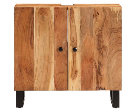 Dulap de chiuvetă 62x33x58 cm lemn masiv acacia & lemn compozit, 4 image