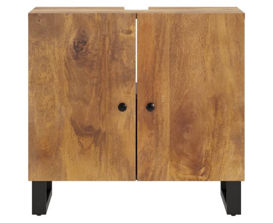 Dulap de chiuvetă 62x33x58 cm lemn masiv mango & lemn compozit, 4 image