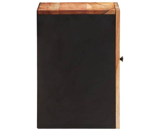 Dulap de perete de baie, 38x33x48 cm, lemn masiv de acacia, 5 image