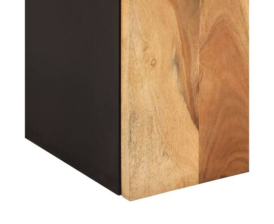 Dulap de perete de baie, 38x33x48 cm, lemn masiv de acacia, 10 image