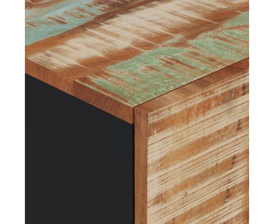 Dulap de perete de baie, 38x33x48 cm, lemn masiv reciclat, 8 image