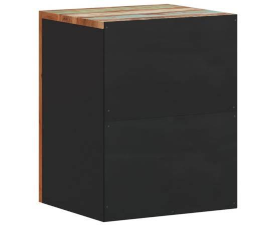 Dulap de perete de baie, 38x33x48 cm, lemn masiv reciclat, 6 image