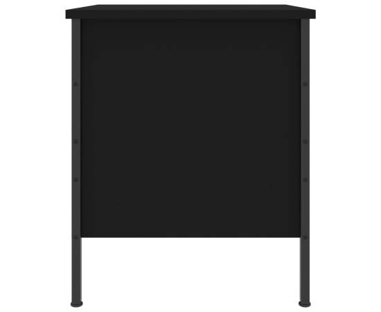 Noptieră, negru, 40x42x50 cm, lemn compozit, 7 image