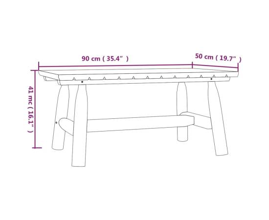 Set mobilier de grădină, 3 piese, lemn masiv de molid, 7 image