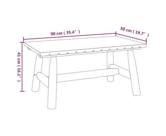 Set mobilier de grădină, 5 piese, lemn masiv de molid, 9 image