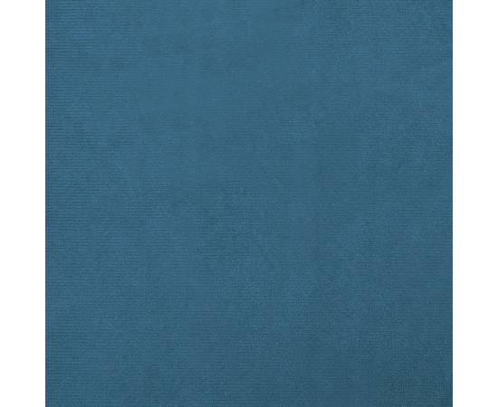 Pat de câini, albastru, 50x40x26,5 cm, catifea, 6 image