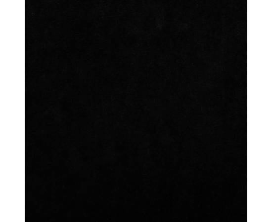 Pat de câini, negru, 50x40x26,5 cm, catifea, 6 image