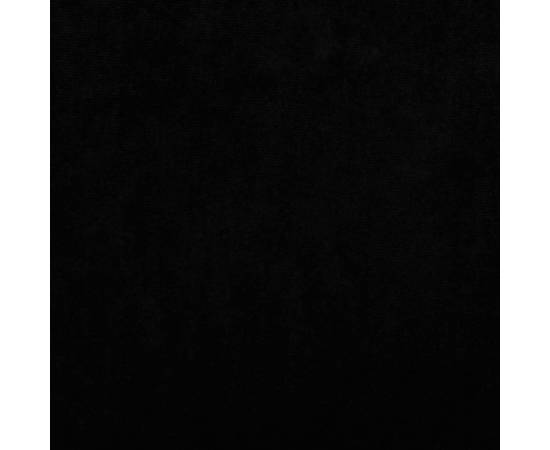 Pat de câini, negru, 70x45x26,5 cm, catifea, 6 image