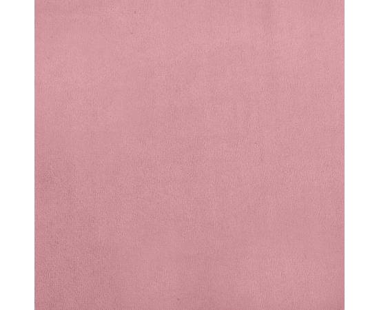 Pat de câini, roz, 70x45x26,5 cm, catifea, 6 image