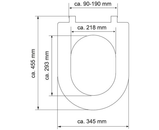 SchÜtte capac de toaletă duroplast „white”, în formă de d, 7 image